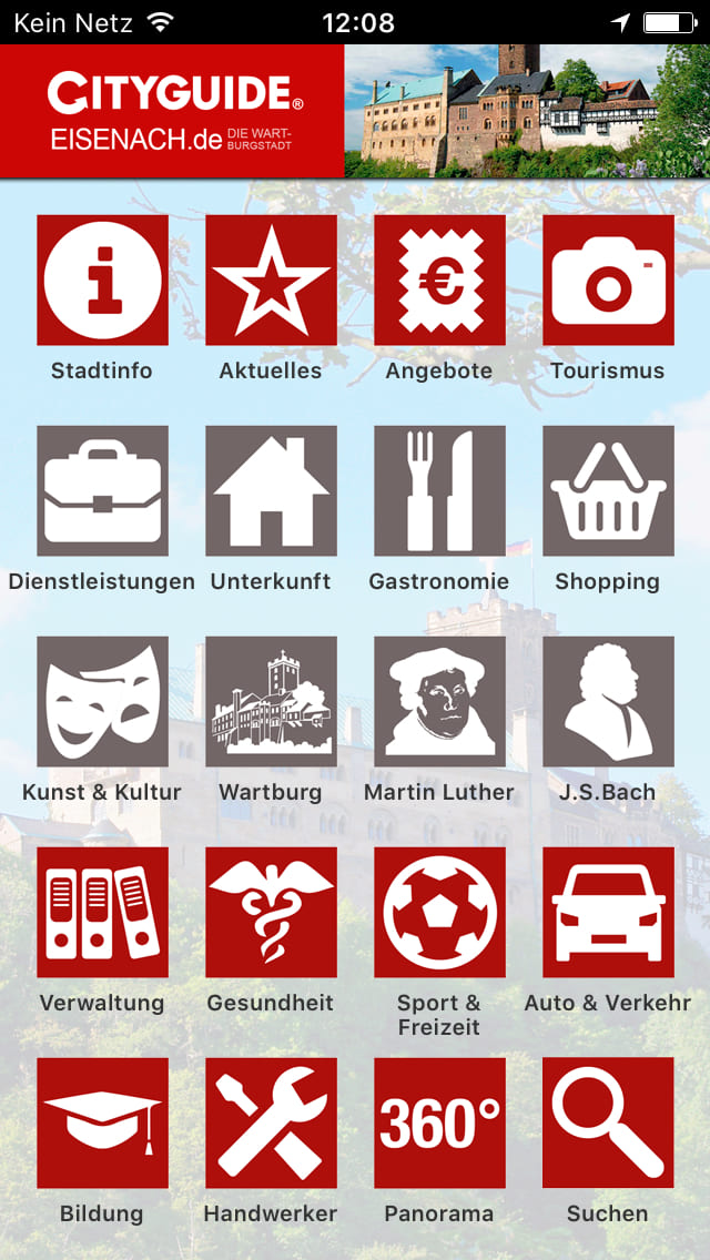 CITYGUIDE Eisenach – Screenshot iPhone