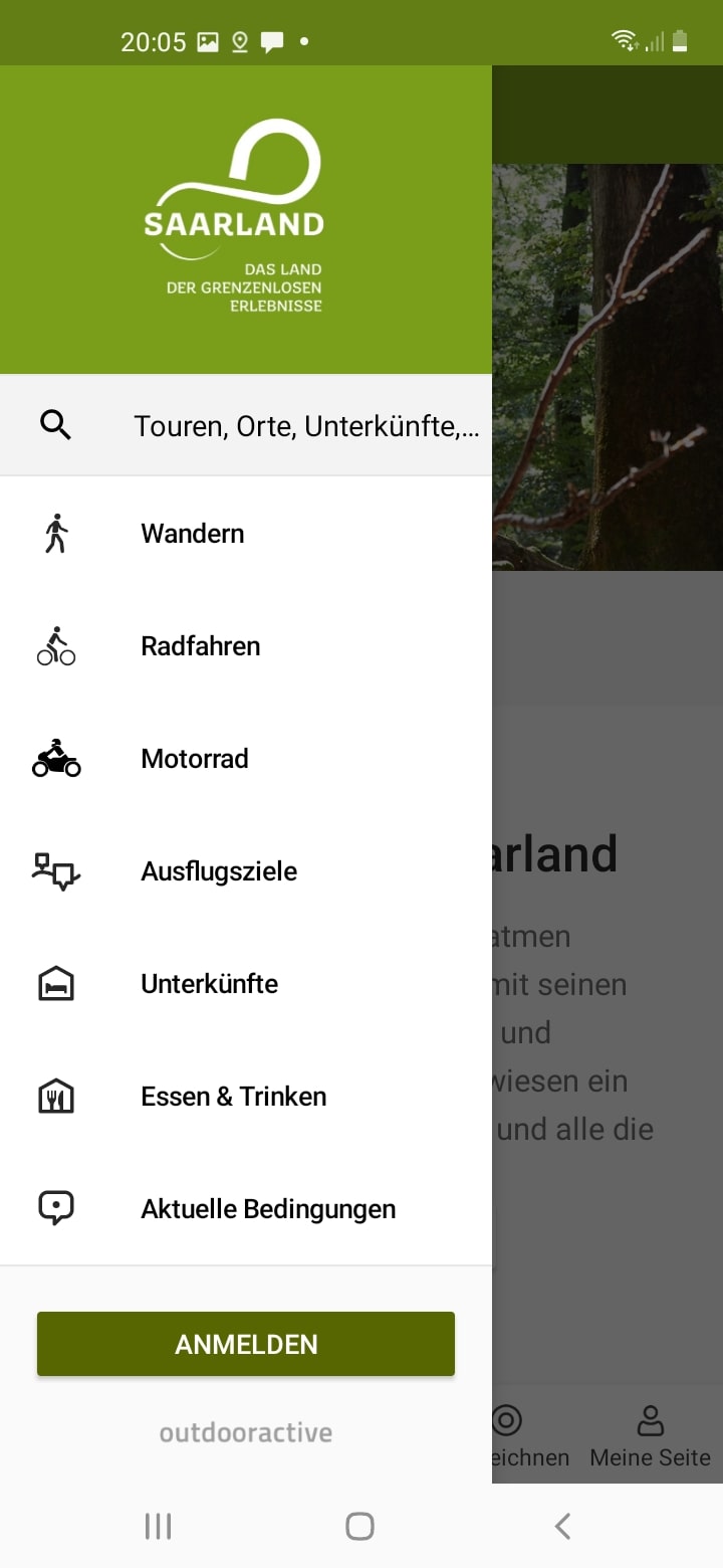 Saarland: Touren - App – Screenshot Android