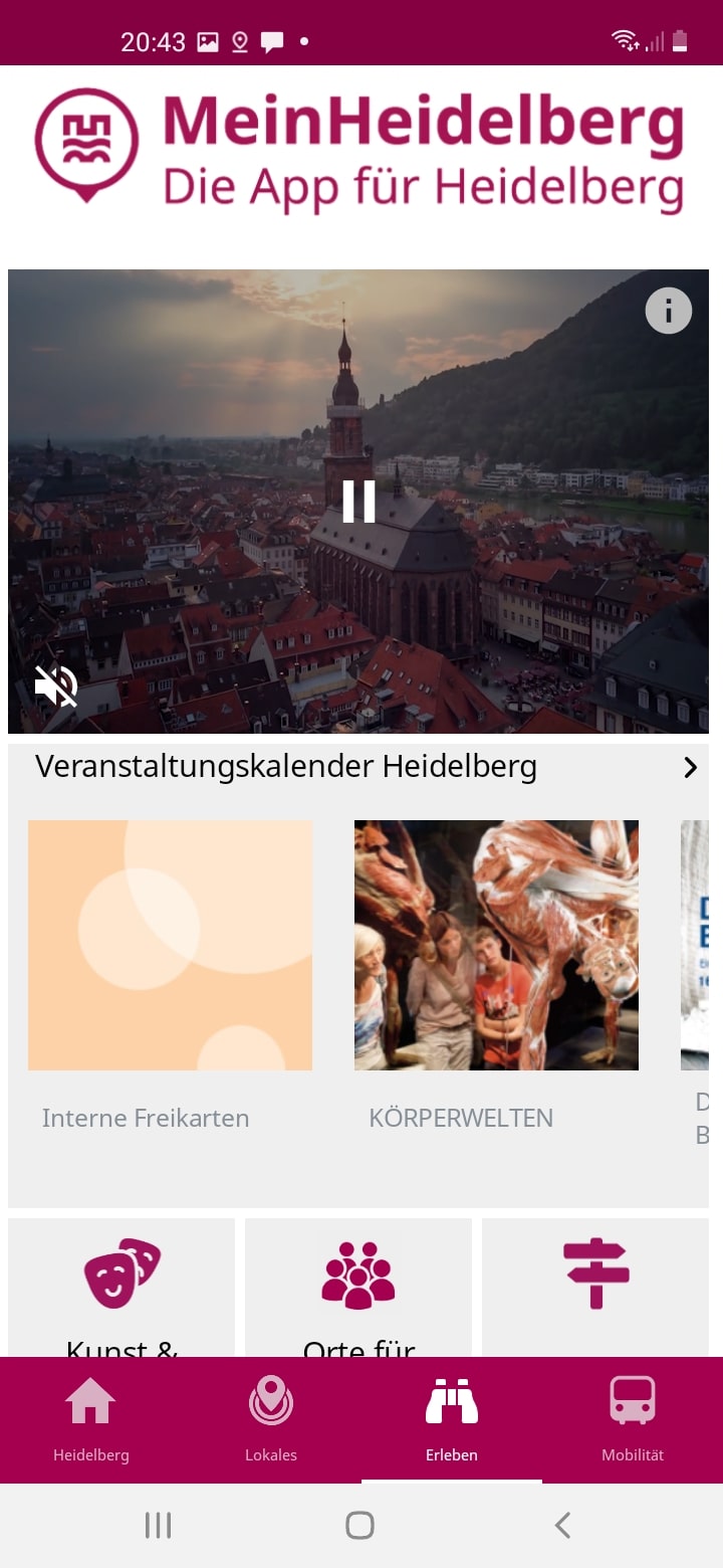 mein Heidelberg – Screenshot Android