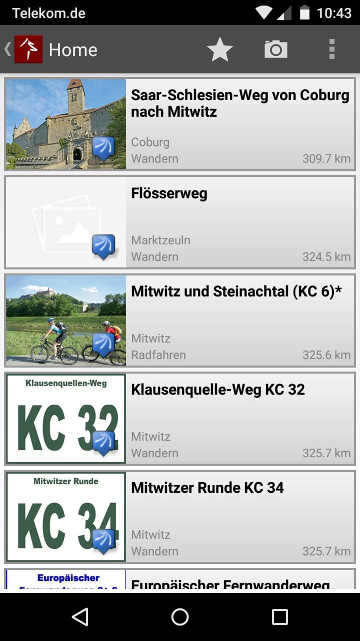 Frankenwald App – Screenshot Android