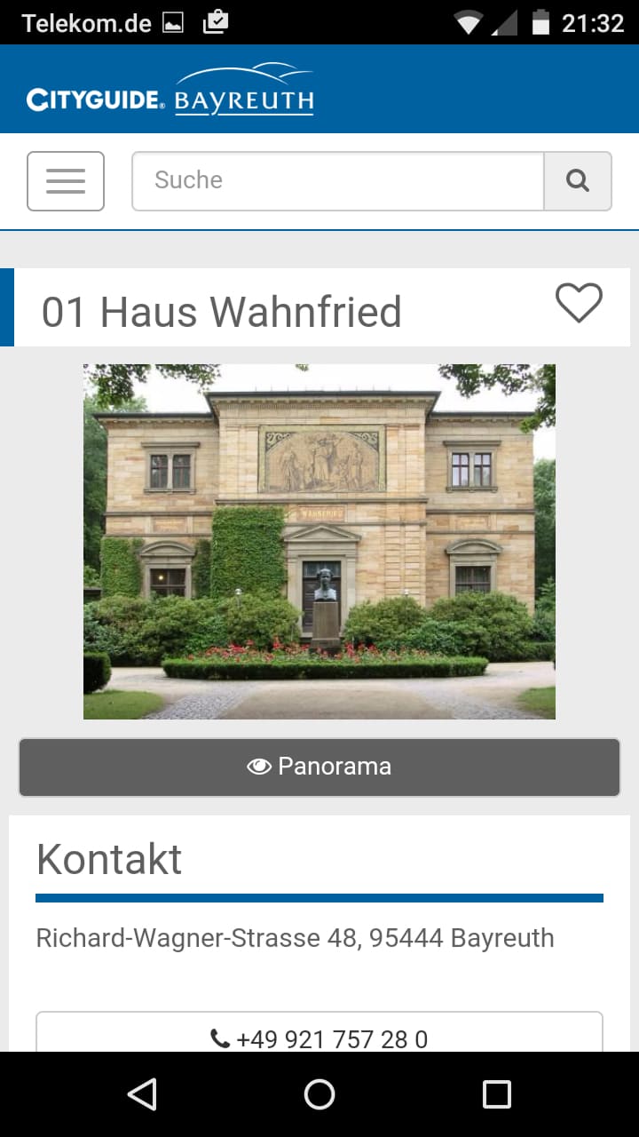 CITYGUIDE Bayreuth – Screenshot Android