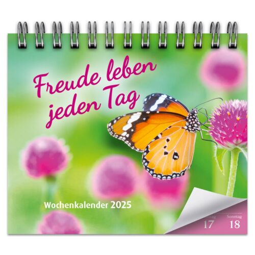 Wochenkalender 2025: Freude leben jeden Tag